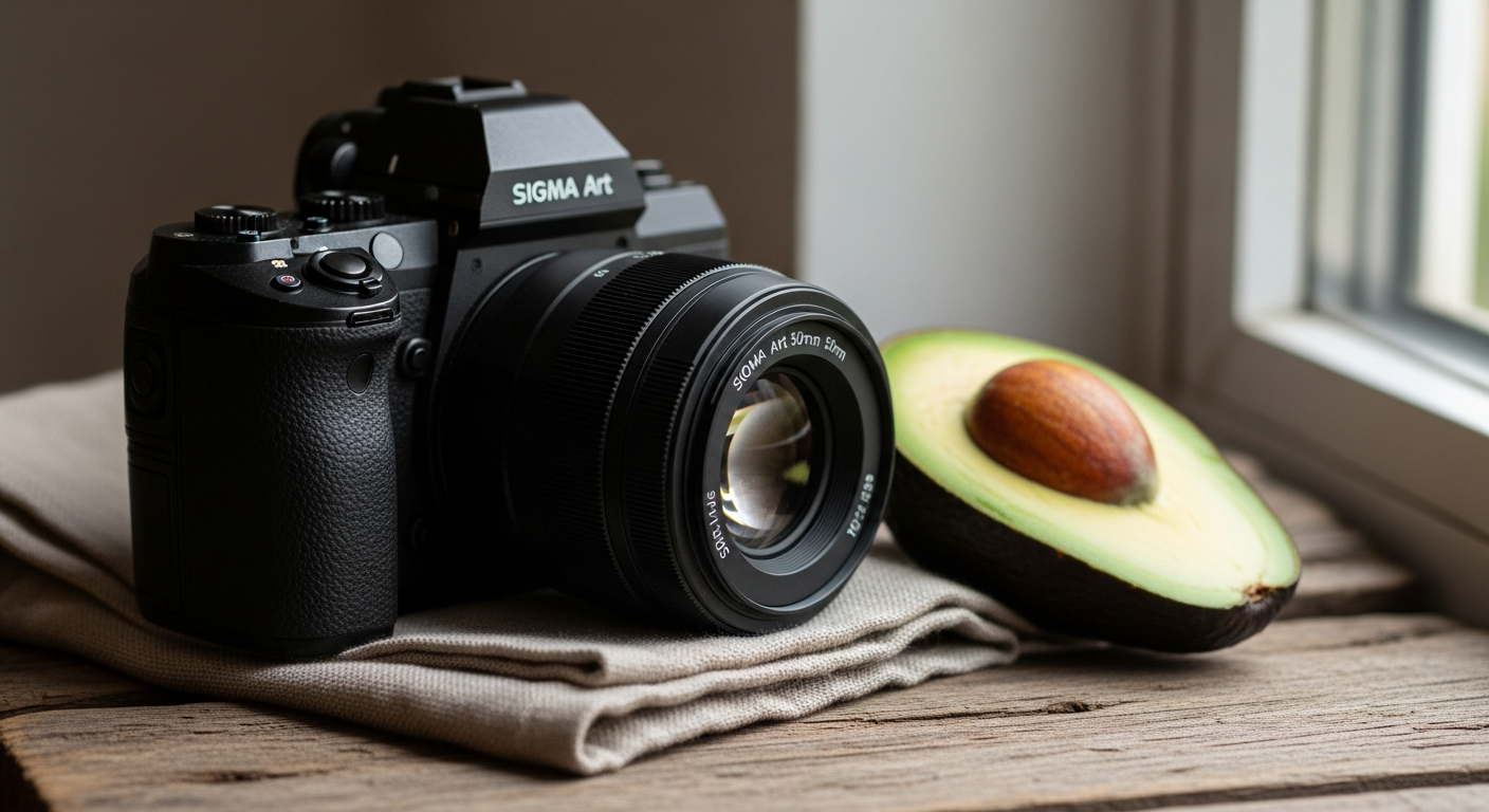 アボカドの食物繊維量を象徴するアート写真。1食7.8g / 100g5.6g。